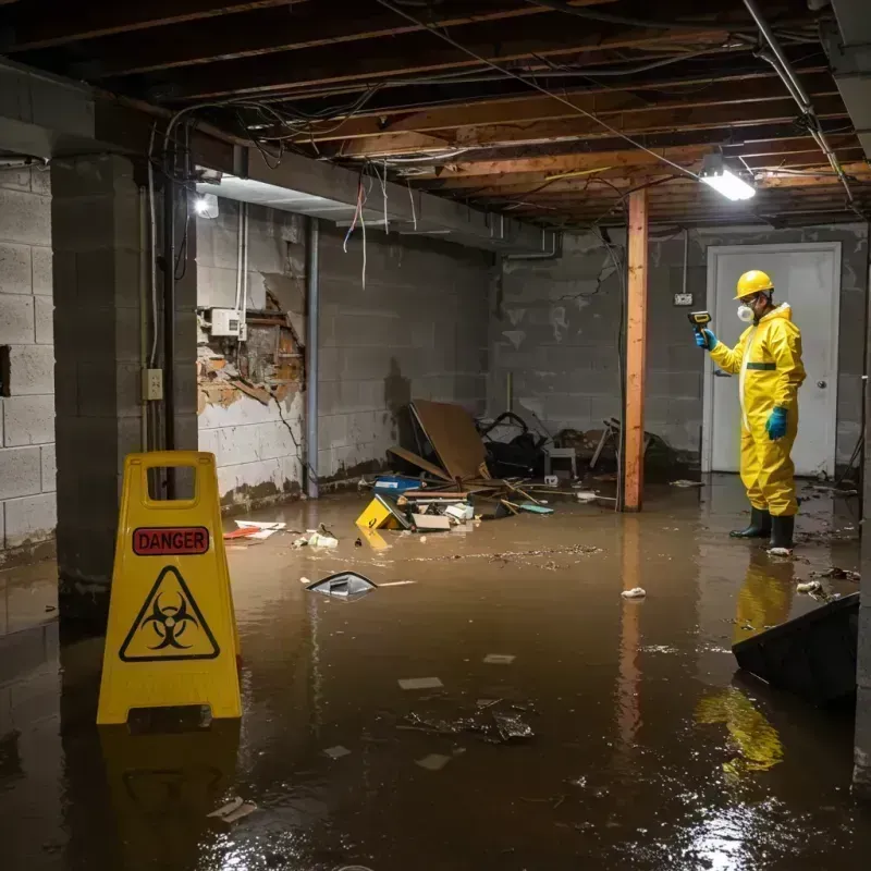 Flooded Basement Electrical Hazard in Brewster County, TX Property